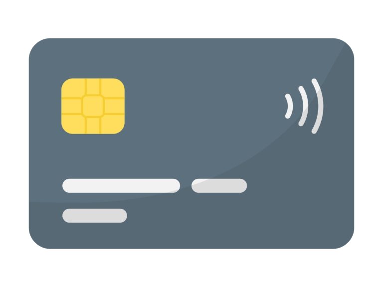 gray debit card icon